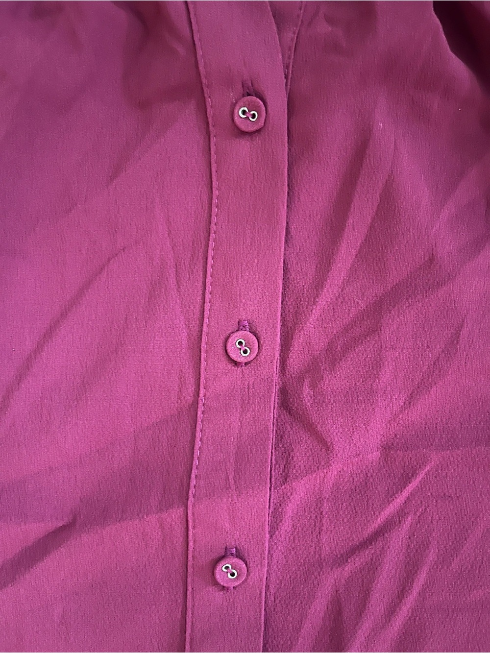 Women’s Umgee Raspberry Button Down Blouse top - Picture 5 of 11